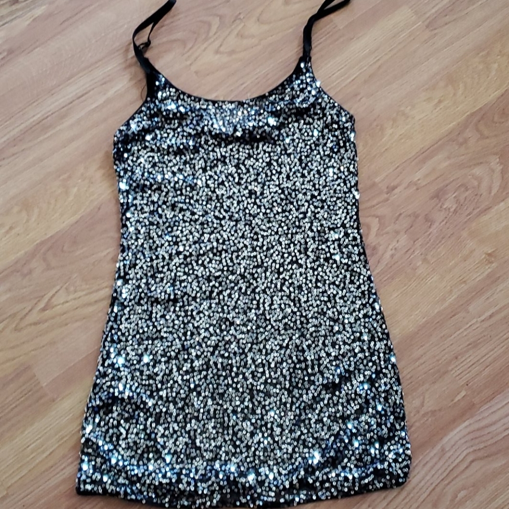 Sequin see through  top